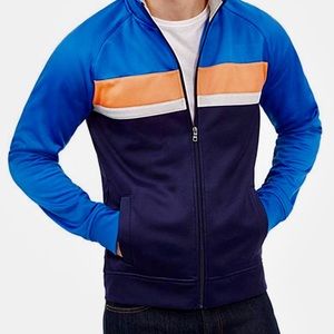 Club room zip jacket L